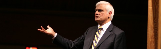 Ravi Zacharias quote: Even though the search for meaning is debunked today,  the