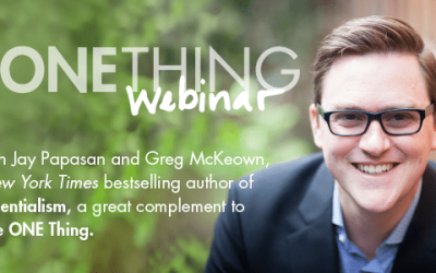 The ONE Thing Webinar – New York Times bestselling author Greg McKeown